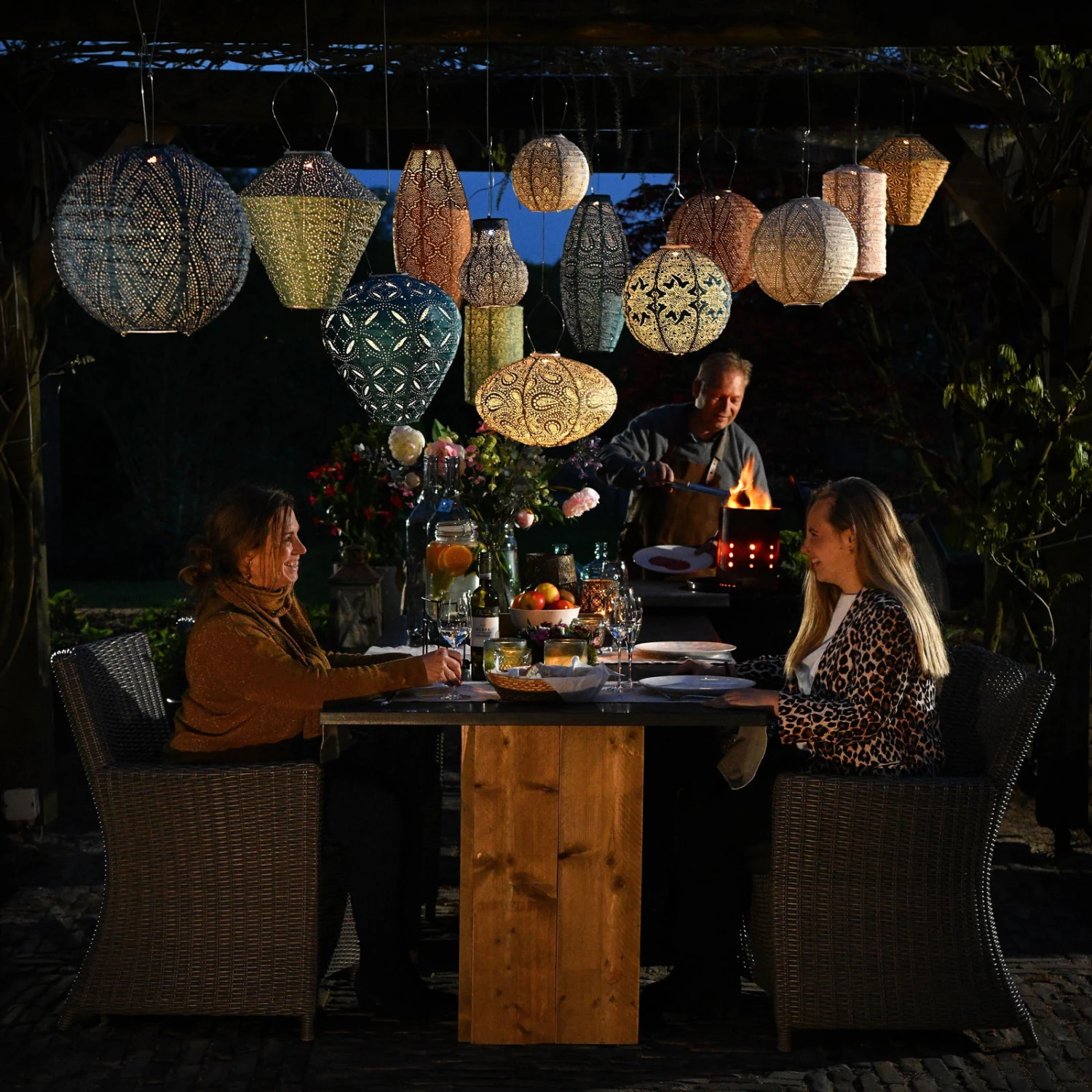 Solarlaterne 'Diamond 28 Ikat', Taupe, Ø 28 X 28 Cm 9 Solarlaterne 'Diamond 28 Ikat', Taupe, Ø 28 X 28 Cm – Bild 7